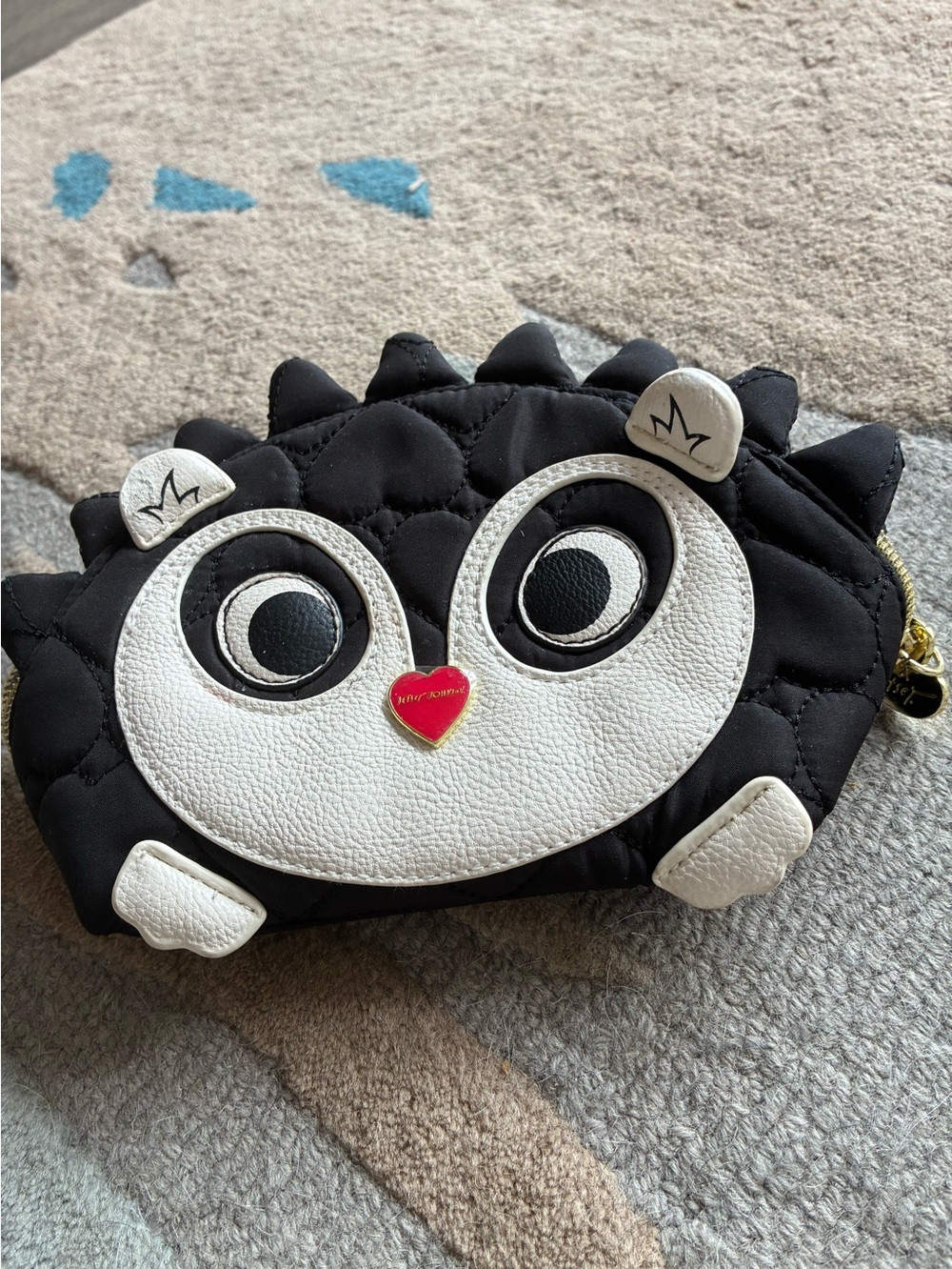 Betsey Johnson hedgehog cosmetic/pencil bag.
